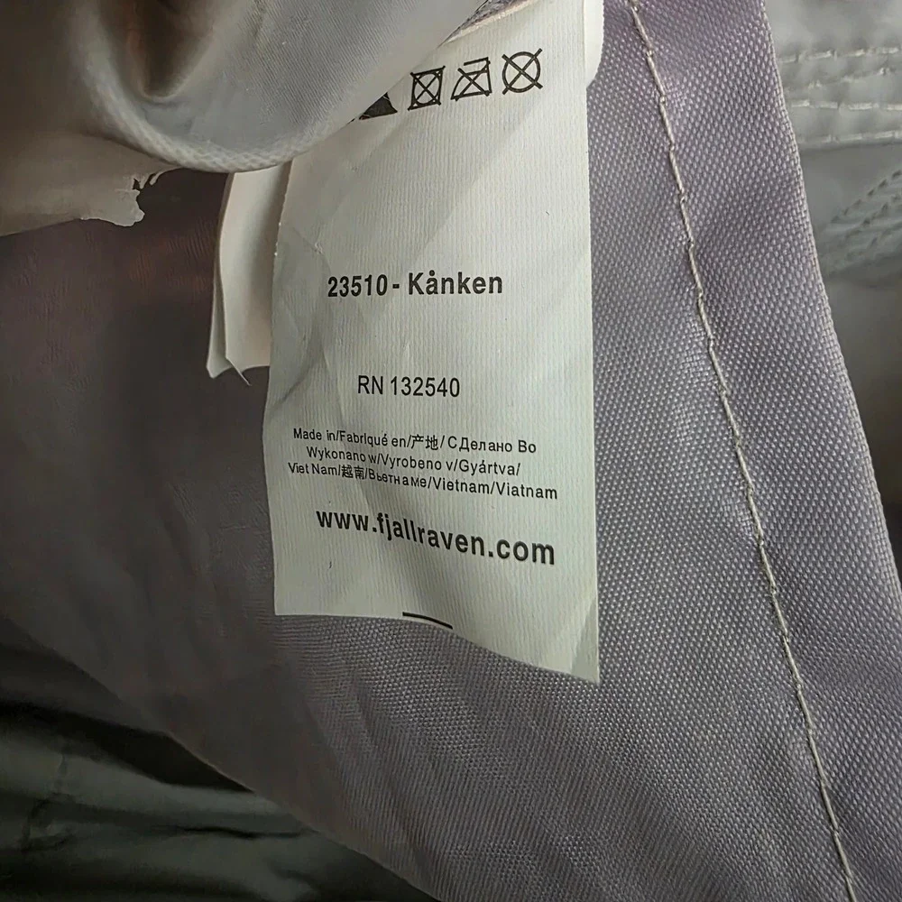 Fjallraven Kanken Classic Backpack‎ Light Blue Grey 23510 School Travel Bag